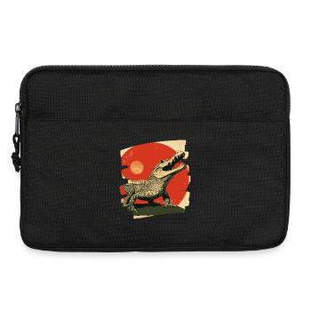 Krokodil Retro - Laptoptasche 13" - Schwarz - Vorne