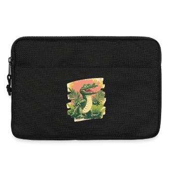 Crocodile - Laptop bag 13" - black - Front