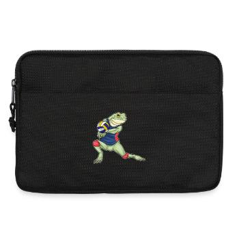 grenouille joueur de volley-ball volley-ball - Sacoche pour ordinateur portable 13 pouces - noir - Devant