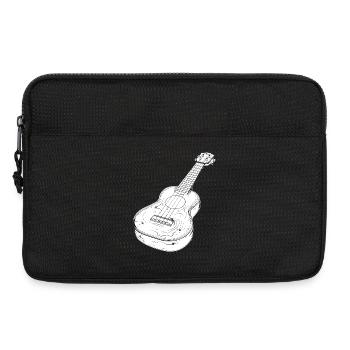Ukulele Drawing - Laptop bag 13" - black - Front
