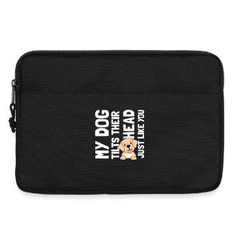 My dogs tilts their head just like you - Laptoptasche 13" - Schwarz - Vorne