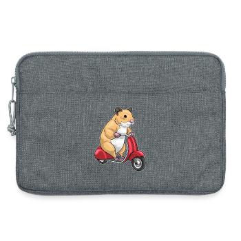 Hamster Scooter - Laptop bag 13" - heather grey - Front