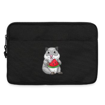 Hamster Pastèque - Sacoche pour ordinateur portable 13 pouces - noir - Devant