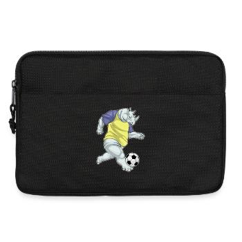 Rhino Soccer Player Soccer - Laptop bag 13" - black - Front