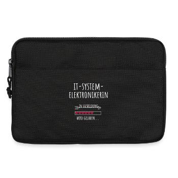 IT System Elektronikerin Ausbildung Beruf Geschenk - Laptoptasche 13" - Schwarz - Vorne