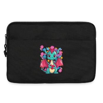 Dragon Printemps Coeur Dragon Nature Enfant Bébé Enfants - Sacoche pour ordinateur portable 13 pouces - noir - Devant