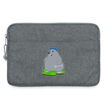 Mole Mechanic Wrench Workshop - Laptop bag 13" - heather grey - Front