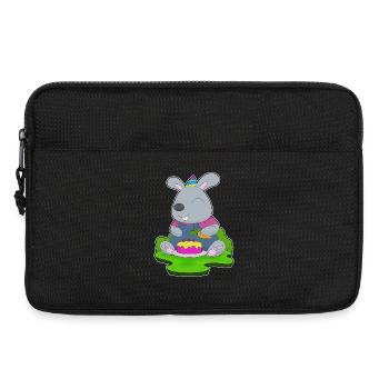 Bunny Birthday Farmer - Laptop bag 13" - black - Front