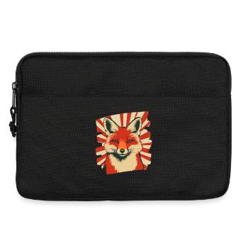 Renard Rétro - Sacoche pour ordinateur portable 13 pouces - noir - Devant
