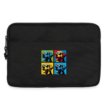 Lab Love Pop, Kumpel, Marshmallow, Teddy, Glücklich - Laptoptasche 13" - Schwarz - Vorne