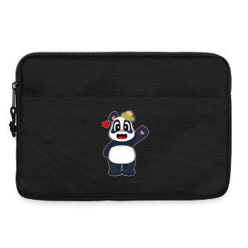 Panda Hut - Laptoptasche 13" - Schwarz - Vorne