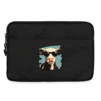 Kuh Bauer - Laptoptasche 13" - Schwarz - Vorne
