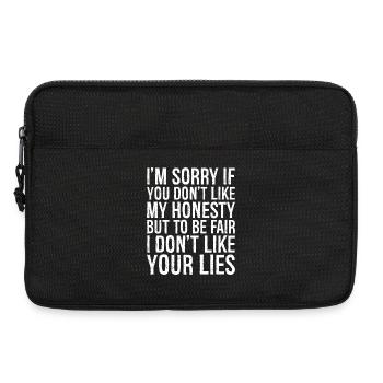 I'm sorry if you don't like my honesty but be fair - Laptop bag 13" - black - Front