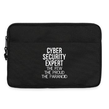 cyber security expert the few the proud paranoid - Laptop bag 13" - black - Front