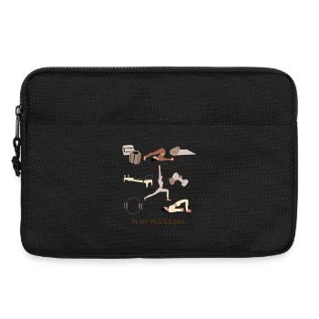 À l’époque du Pilates – Cadeau - Sacoche pour ordinateur portable 13 pouces - noir - Devant