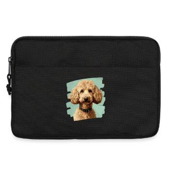 Caniche - Sacoche pour ordinateur portable 13 pouces - noir - Devant