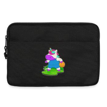 Unicorn Basketball Player Basketball - Laptop bag 13" - black - Front