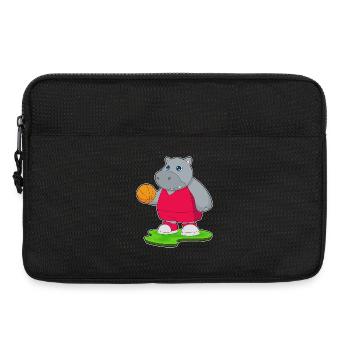 Hippopotame Basketteur Basketteur - Sacoche pour ordinateur portable 13 pouces - noir - Devant