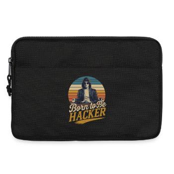 Born to Be Hacker – Computer Science Nerd IT - Laptop bag 13" - black - Front