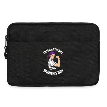 International Women's Day - Gift - Laptop bag 13" - black - Front