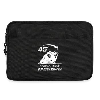 Moto genouillères boucles gueule de bois motard hommes femme - Sacoche pour ordinateur portable 13 pouces - noir - Devant