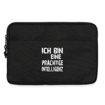 AI Saying: I am a magnificent intelligence - Laptop bag 13" - black - Front