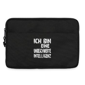 L’IA dit que je suis une intelligence légère - Sacoche pour ordinateur portable 13 pouces - noir - Devant