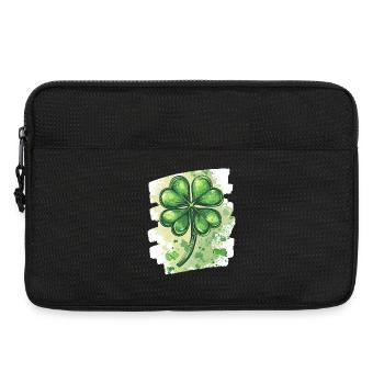 Trèfle de la Saint-Patrick - Sacoche pour ordinateur portable 13 pouces - noir - Devant