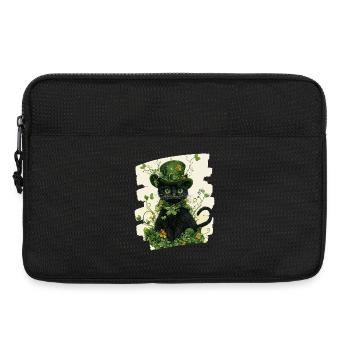 St Patricks day Katze - Laptoptasche 13" - Schwarz - Vorne