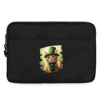 St Patricks day Katze - Laptoptasche 13" - Schwarz - Vorne