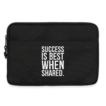 success is best when shared - Laptop bag 13" - black - Front
