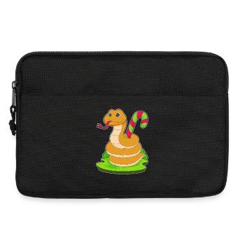 Schlange Zuckerstange - Laptoptasche 13" - Schwarz - Vorne