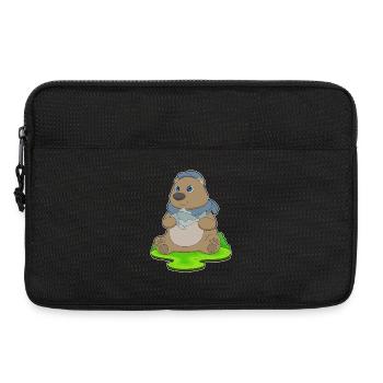 Pêche au poisson Bear Angler - Sacoche pour ordinateur portable 13 pouces - noir - Devant