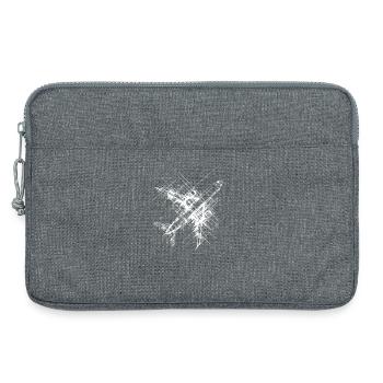 Flugzeug Line Art - Laptoptasche 13" - Grau meliert - Vorne