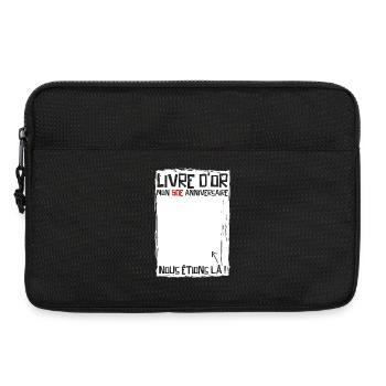 60 years | 60th Birthday | Funny Guestbook - Laptop bag 13" - black - Front