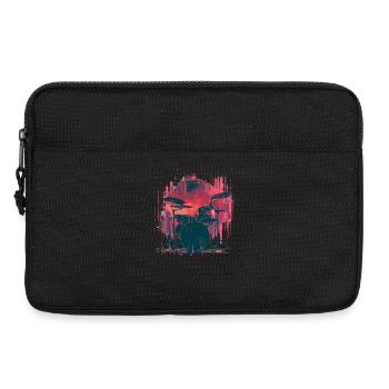 Look tambour vintage - Sacoche pour ordinateur portable 13 pouces - noir - Devant