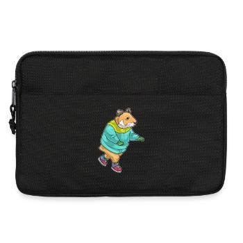 Hamster Skating Skates - Laptop bag 13" - black - Front