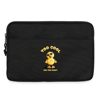 poussin cool avec des verres I Pâques - Sacoche pour ordinateur portable 13 pouces - noir - Devant
