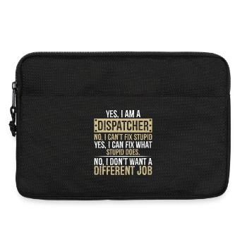 je suis répartiteur non je ne peux pas réparer stupide peux - Sacoche pour ordinateur portable 13 pouces - noir - Devant