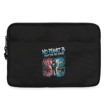 No Planet B – Lutte pour l’avenir - Sacoche pour ordinateur portable 13 pouces - noir - Devant