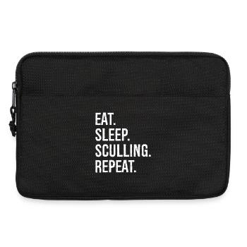 Eat Sleep Sculling Repeat - Laptop bag 13" - black - Front