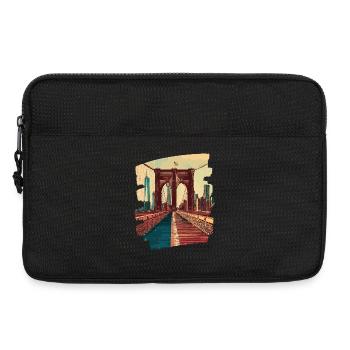 Pont de Brooklyn - Sacoche pour ordinateur portable 13 pouces - noir - Devant