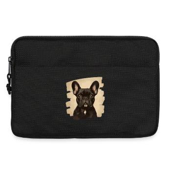 Frenchie French Bulldog - Laptop bag 13" - black - Front