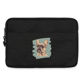 Frenchie French Bulldog - Laptop bag 13" - black - Front