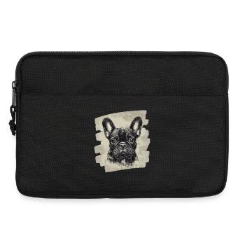 Frenchie Französische Bulldogge - Laptoptasche 13" - Schwarz - Vorne