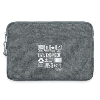 Civil Engineer multi tasking problem solving - Laptop bag 13" - heather grey - Front