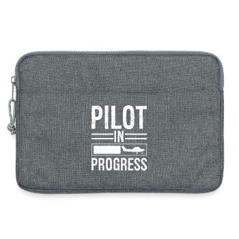 Pilot In progress - Laptop bag 13" - heather grey - Front