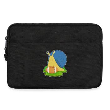 Escargot Football américain Sport - Sacoche pour ordinateur portable 13 pouces - noir - Devant