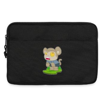 Singe Halloween Zombie - Sacoche pour ordinateur portable 13 pouces - noir - Devant