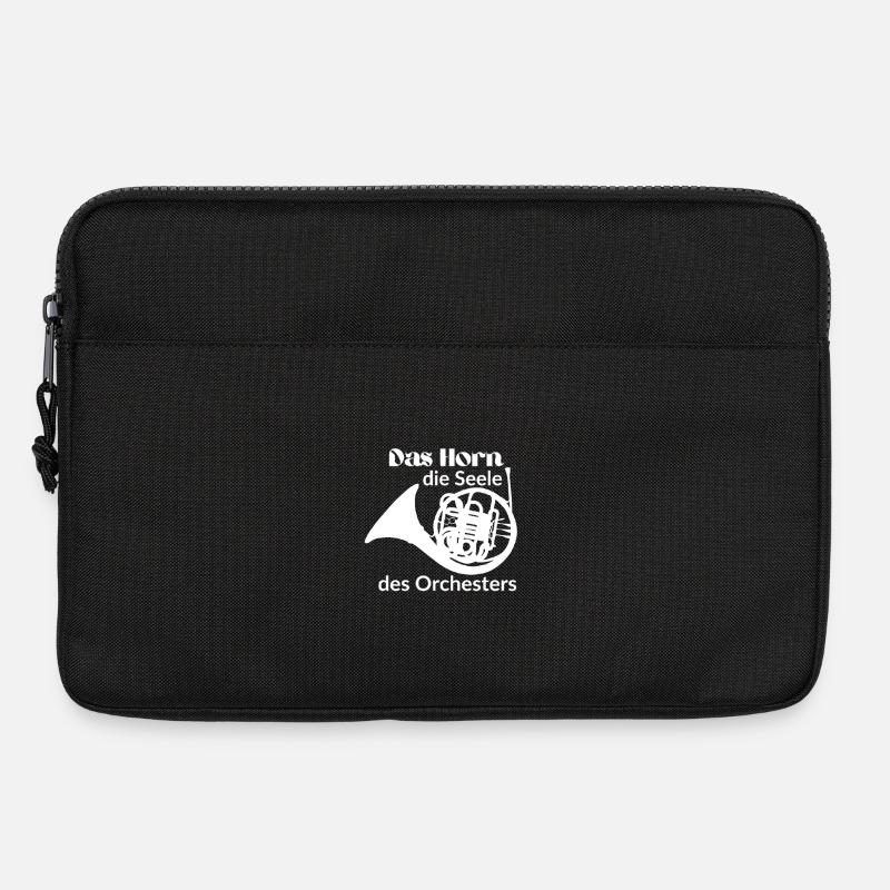 Das Horn Die Seele Des Orchesters Waldhorn - Laptoptasche 13" - Schwarz